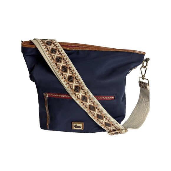 Dooney and Bourke Navy All Weather Hobo Crossbody Shoulder Bag - Picture 2 of 10